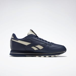 Reebok Classic Leather Turnschuhe Herren - Navy - DE 273-MCO